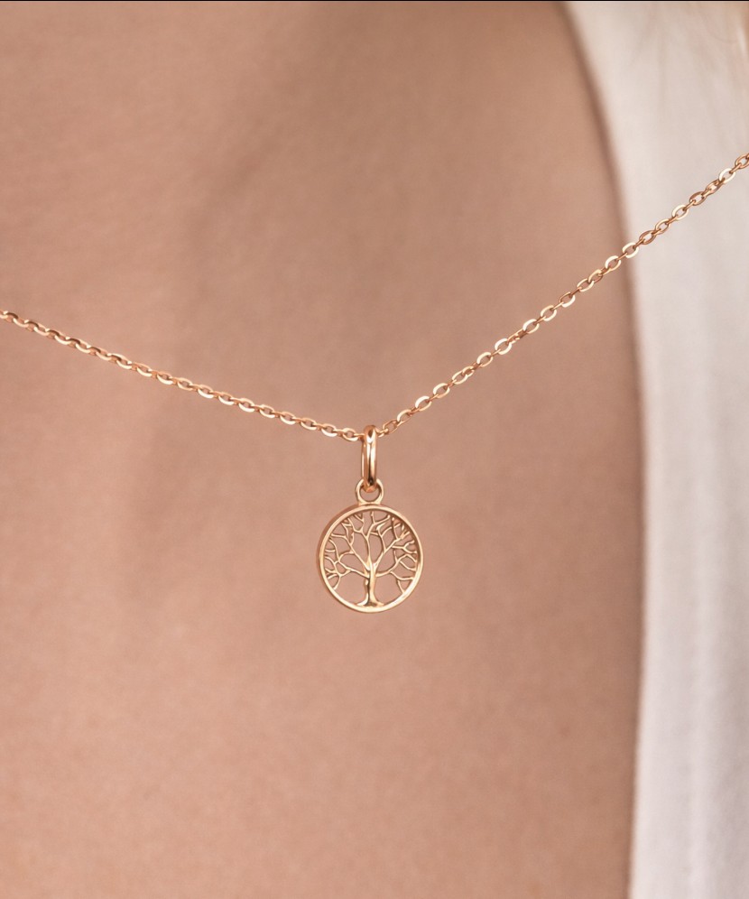 Auksinis pakabukas su cirkoniais "Gyvybės medis"