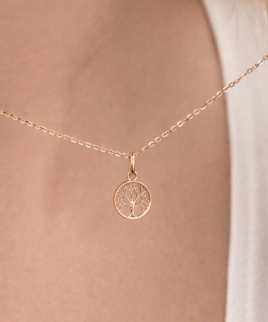 Auksinis pakabukas su cirkoniais "Gyvybės medis"