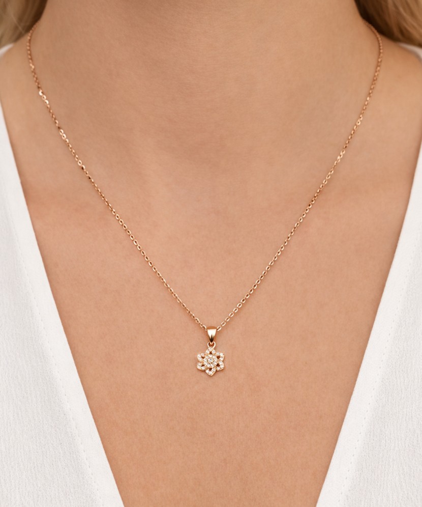 Auksinis pakabukas su cirkoniais