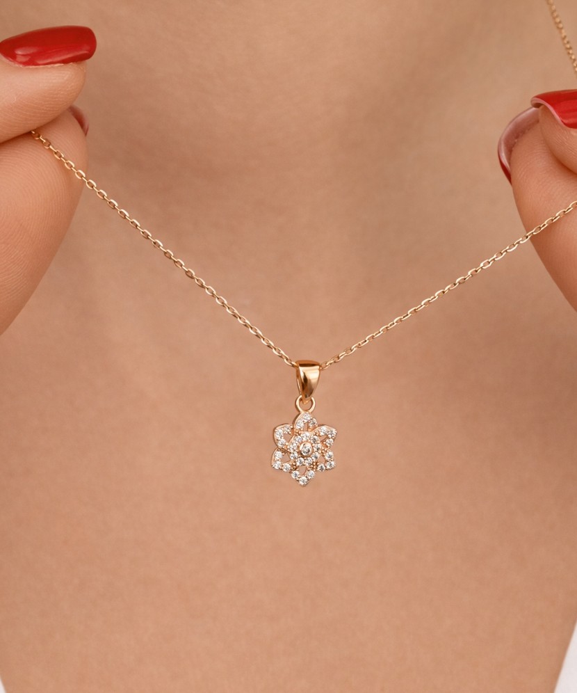 Auksinis pakabukas su cirkoniais