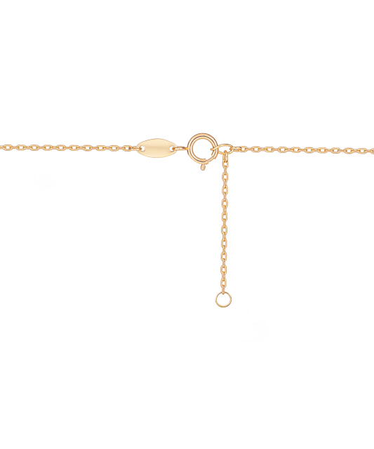 Auksinė grandinėlė su cirkonio pakabuku "Širdelė"