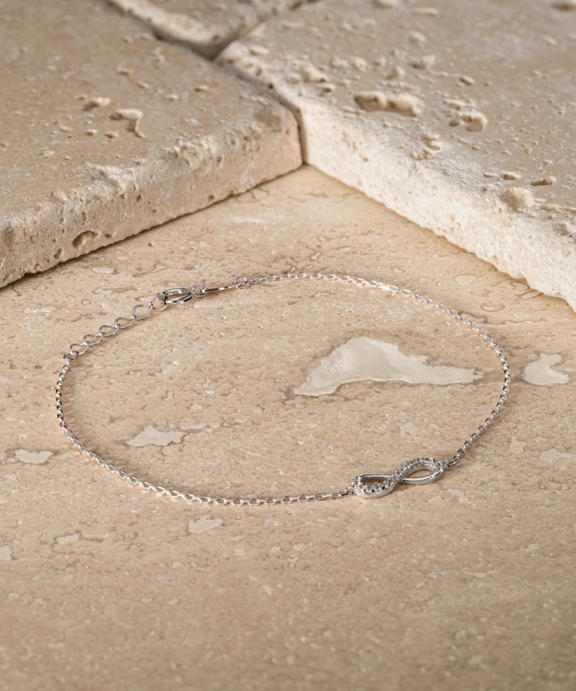 Balto aukso apyrankė "Begalybė"