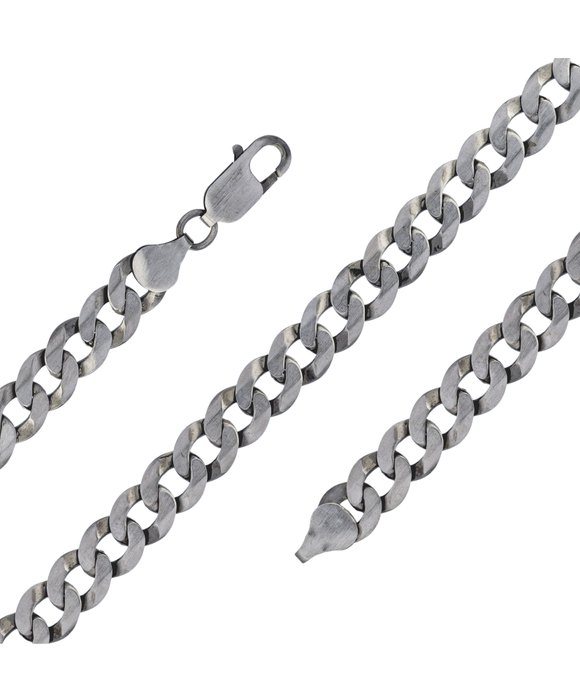 Sidabrinė apyrankė "Curb"  - Goldinga