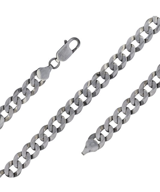 Sidabrinė apyrankė "Curb"  - Goldinga