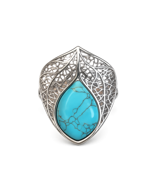 Sidabrinis žiedas su turkiu