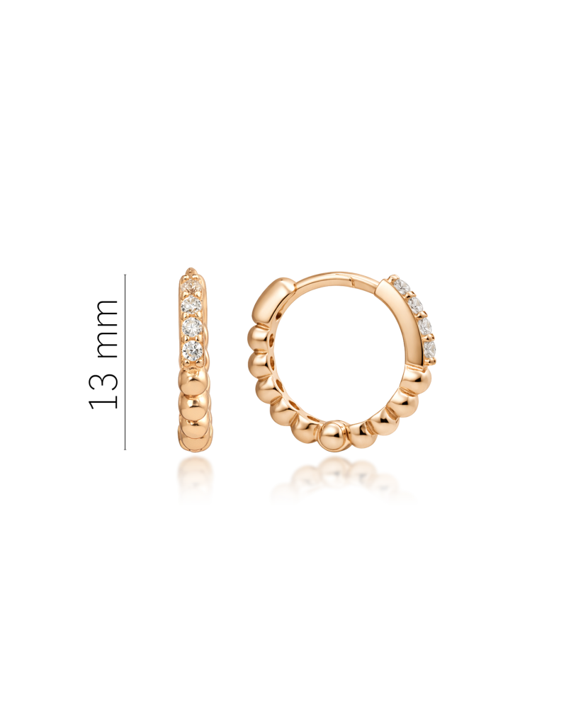 Auksiniai auskarai su cirkoniais