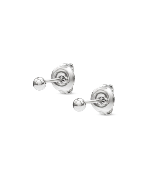 Sidabriniai auskarai "Burbuliukai" 3mm