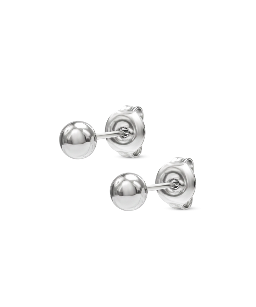 Sidabriniai auskarai "Burbuliukai" 5mm