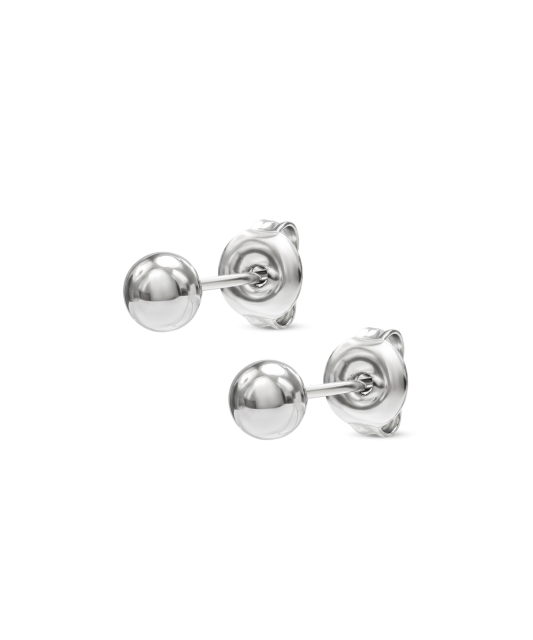 Sidabriniai auskarai "Burbuliukai" 5mm
