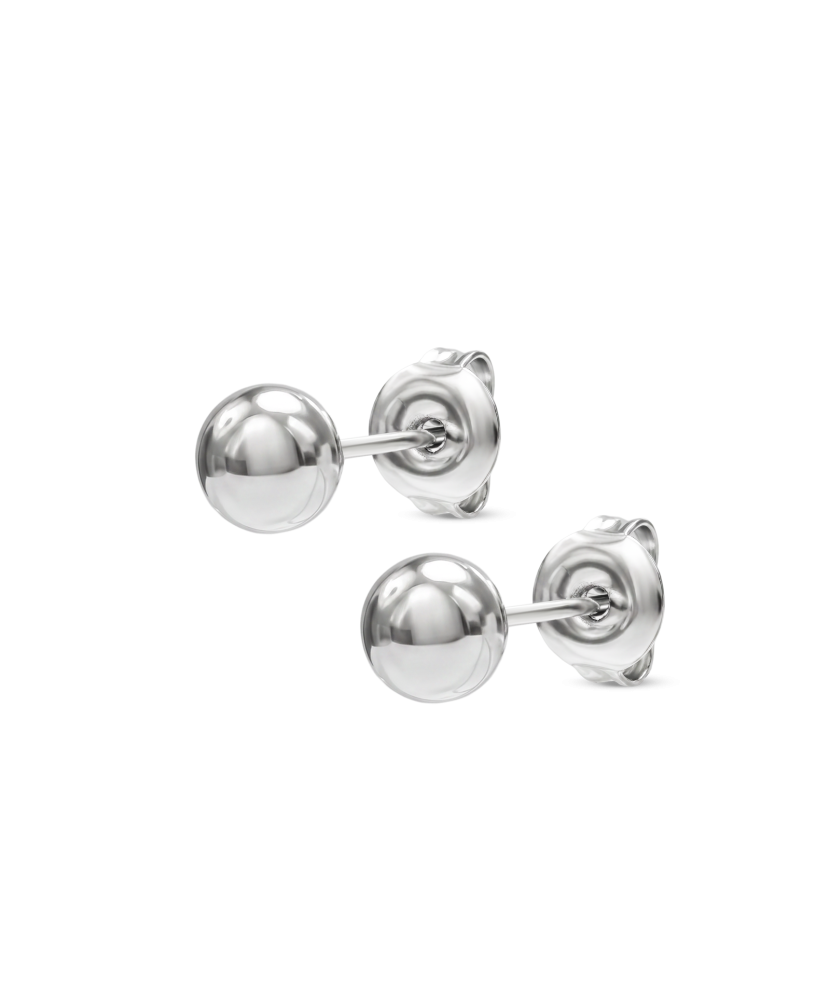 Sidabriniai auskarai "Burbuliukai" 6mm