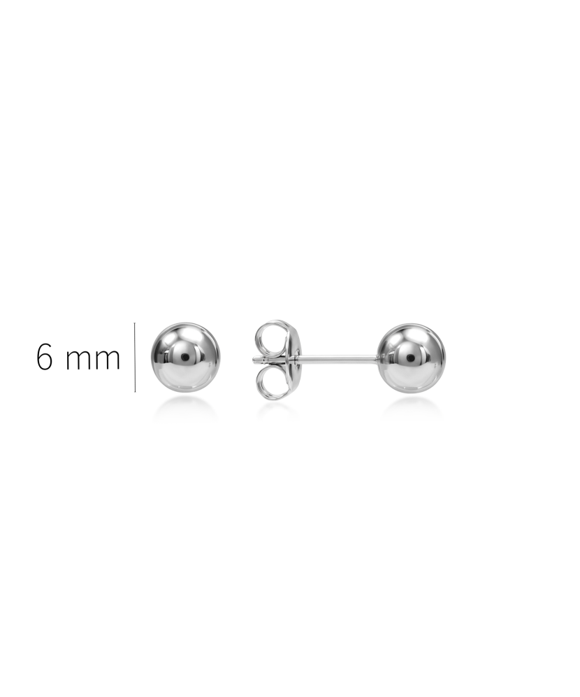 Sidabriniai auskarai "Burbuliukai" 6mm