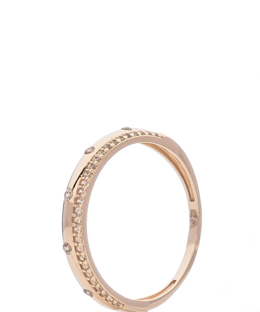 Auksinis žiedas su cirkoniais  - Goldinga