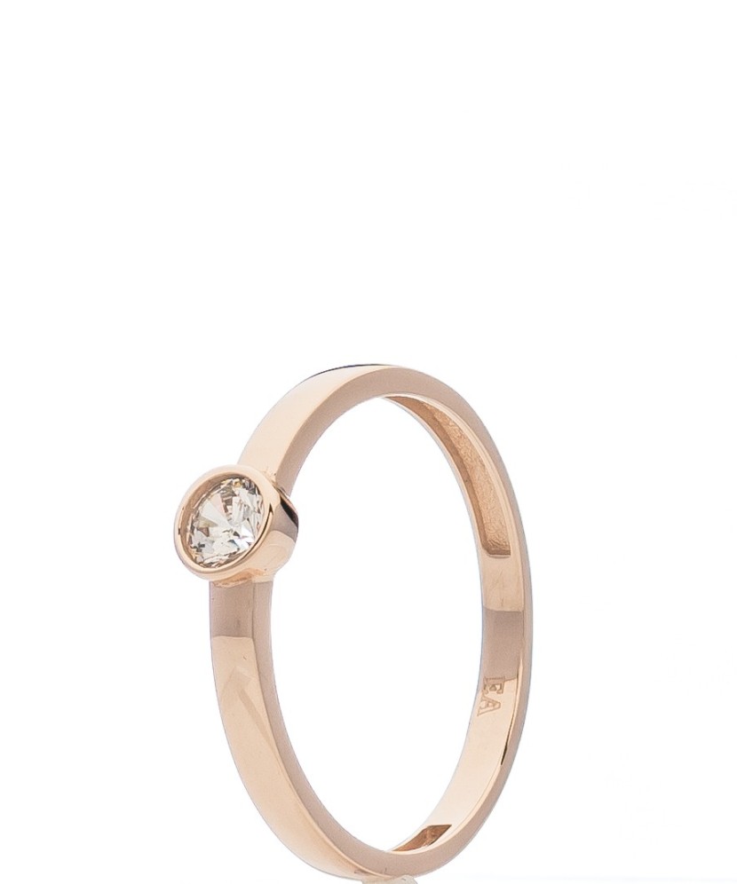 Auksinis žiedas su cirkoniu  - Goldinga