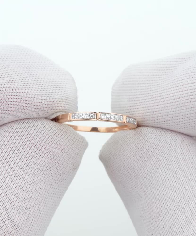 Auksinis žiedas su deimantais - Auksiniai Žiedai su brangakmeniais - Goldinga