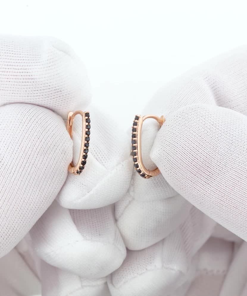 Auksiniai auskarai su cirkoniais