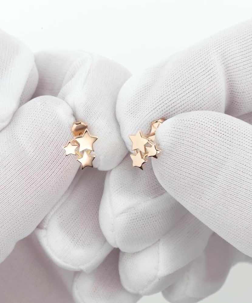 Auksiniai auskarai "Žvaigždė" - Auksiniai auskarai - Goldinga