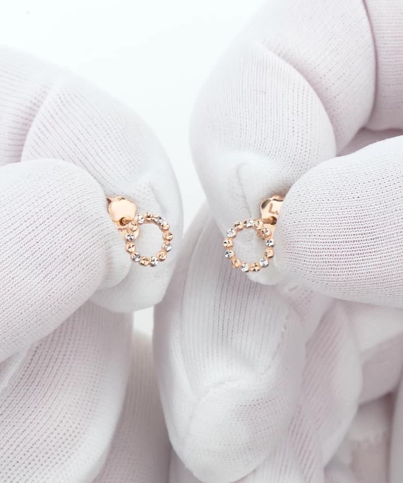 Auksiniai auskarai 8mm - Auksiniai auskarai - Goldinga