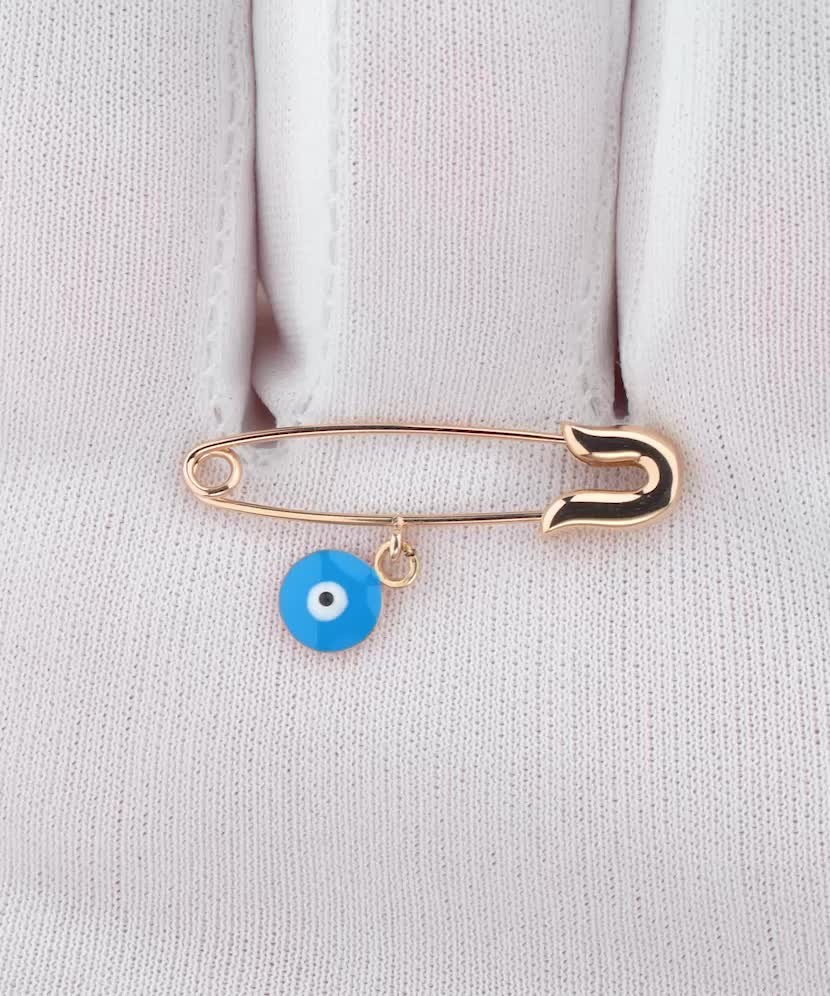 Auksinė sagė su emale