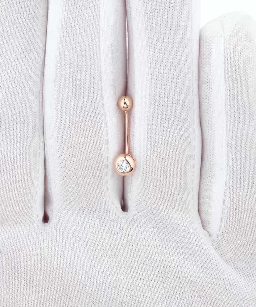 Auksinis auskaras į bambą su cirkoniais - Auskarai į bambą ir nosį - Goldinga