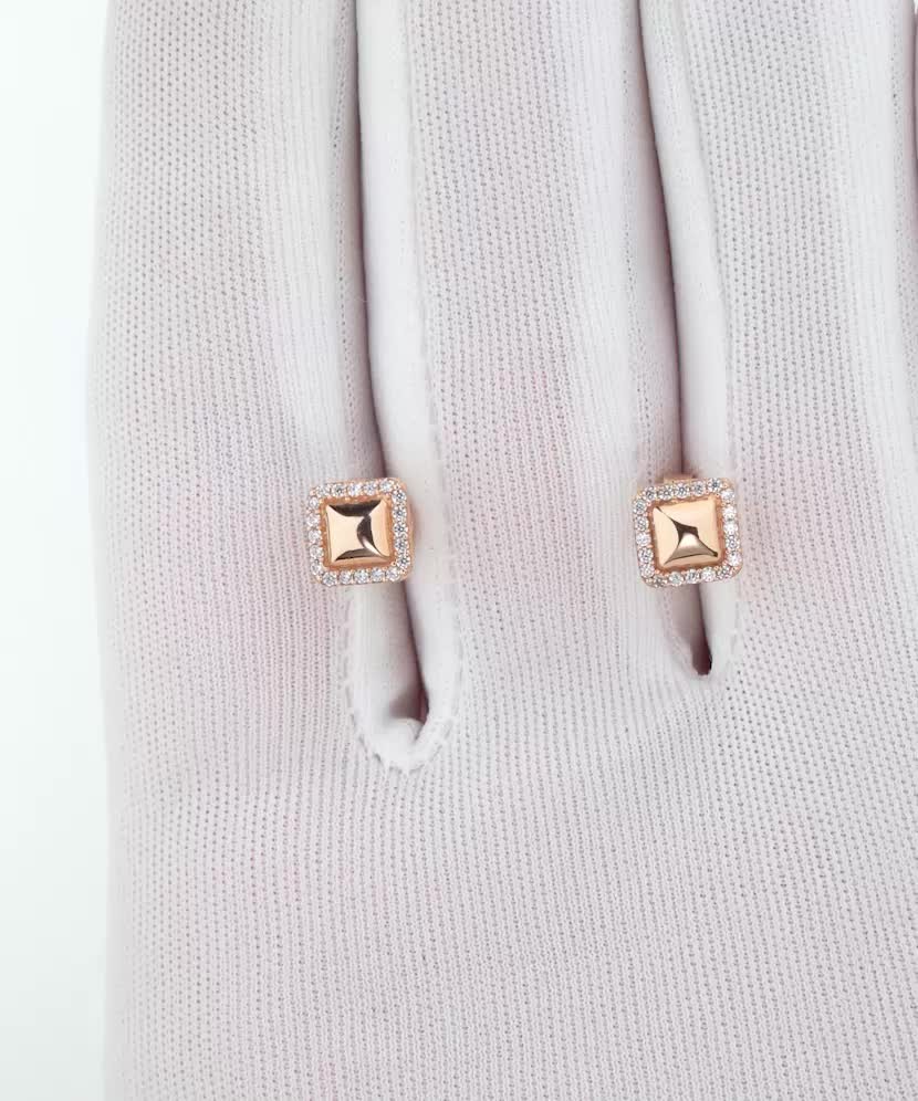 Auksiniai auskarai su cirkoniais - Auksiniai auskarai - Goldinga