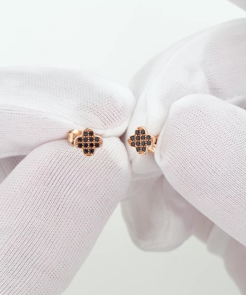 Auksiniai auskarai su cirkoniais - Auksiniai auskarai - Goldinga