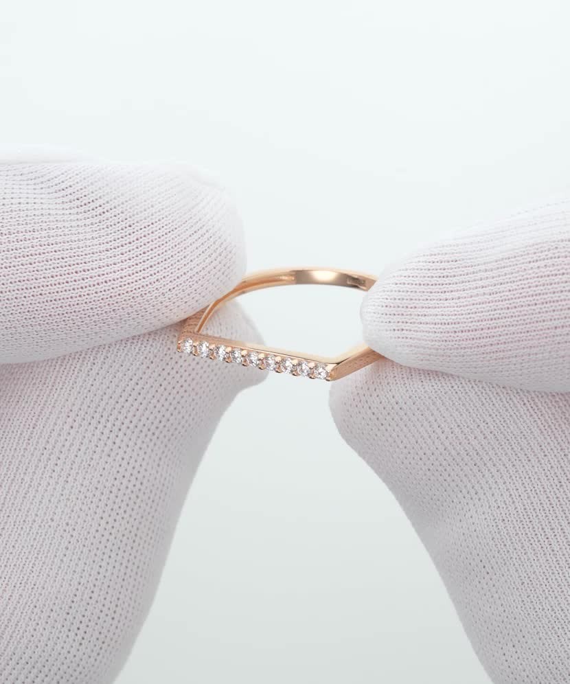 Auksinis žiedas su cirkoniais