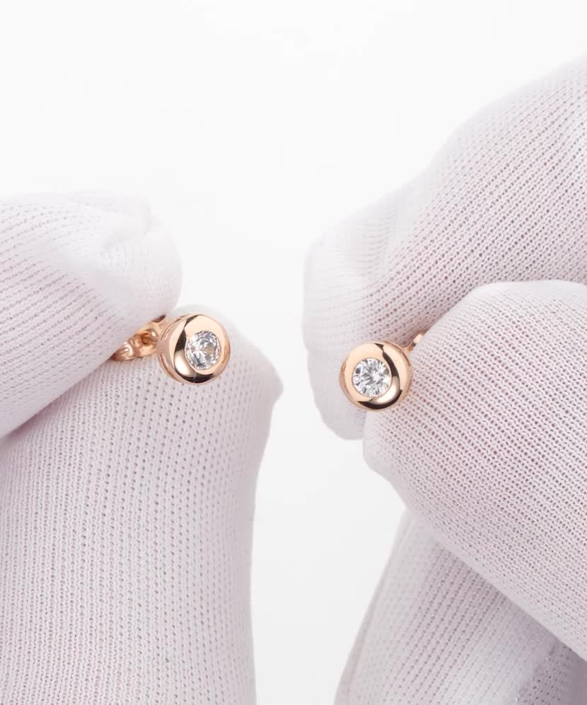 Auksiniai auskarai su cirkoniais