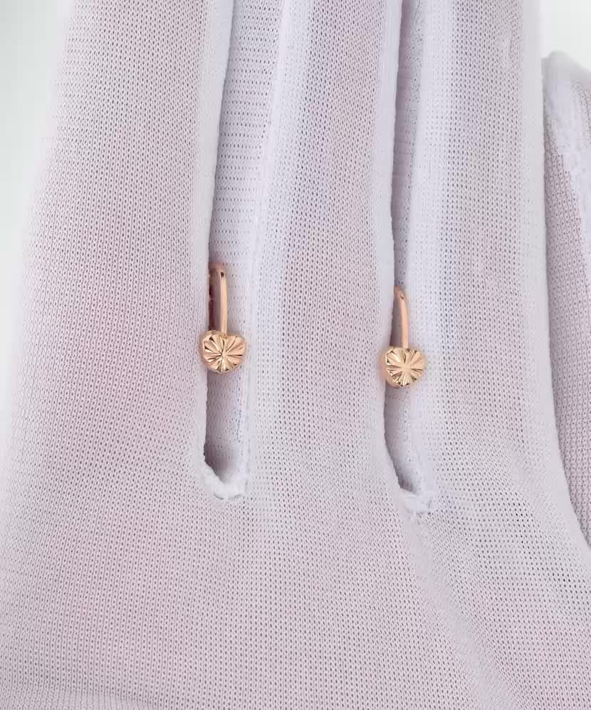 Auksiniai auskarai "Širdelė"