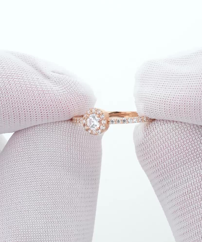 Auksinis žiedas su cirkoniais