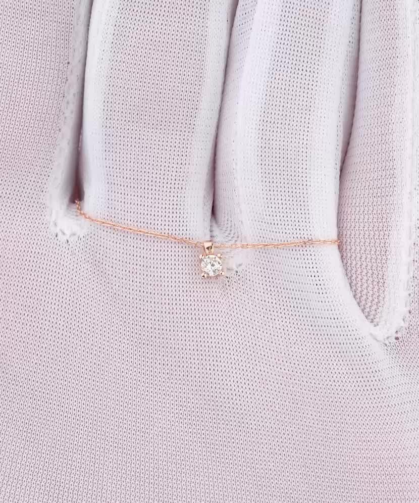 Auksinė grandinėlė su cirkonio pakabuku