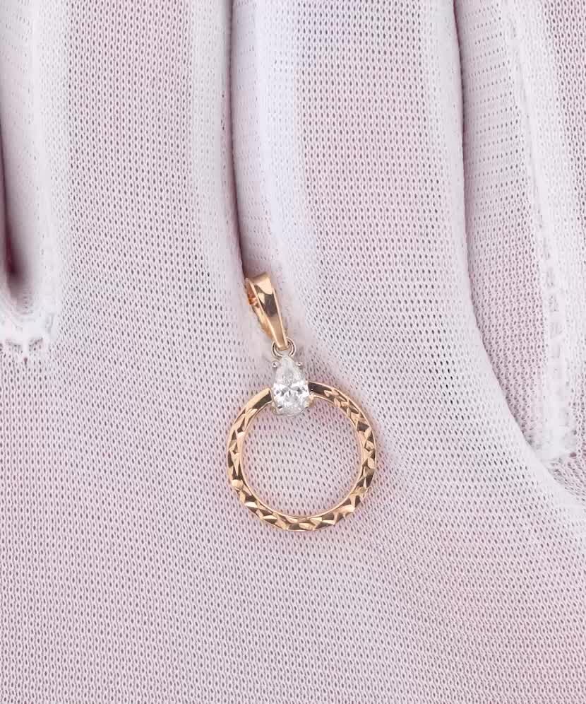 Auksinis pakabukas su cirkoniu