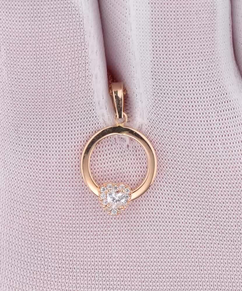 Auksinis pakabukas su cirkoniu