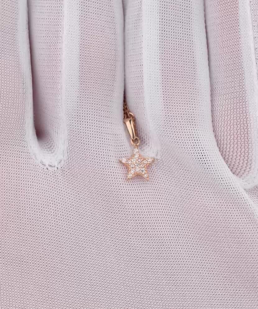 Auksinis pakabukas su cirkoniais "Žvaigždė"