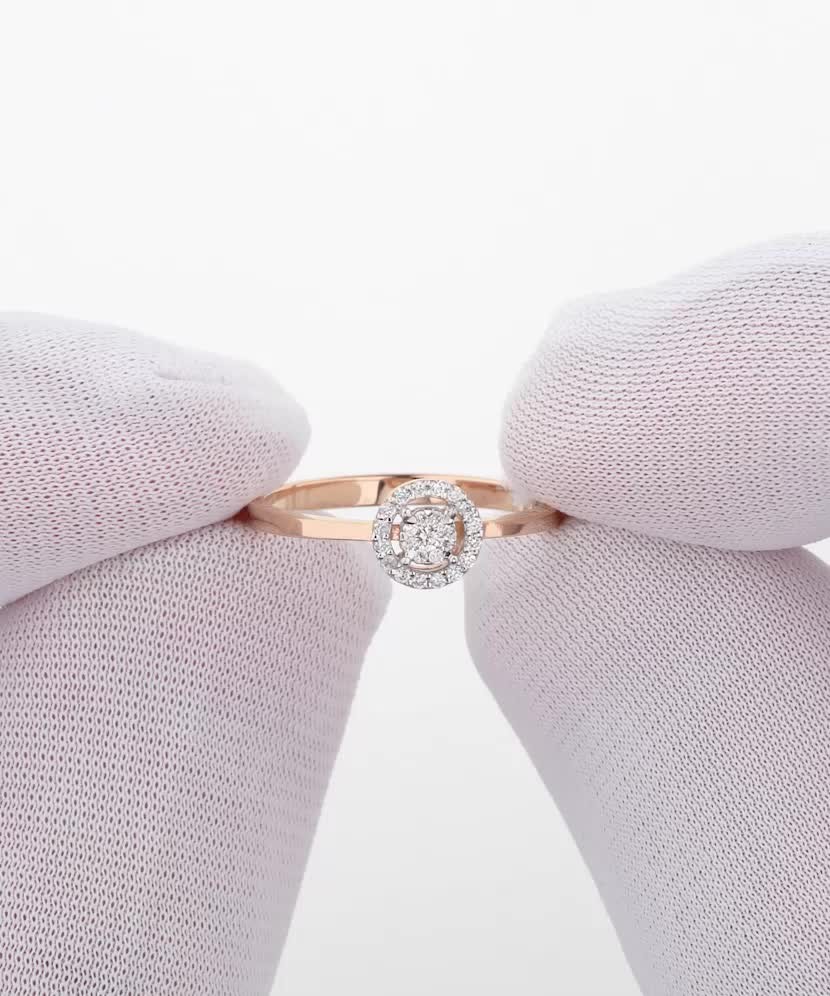 Auksinis žiedas su deimantais