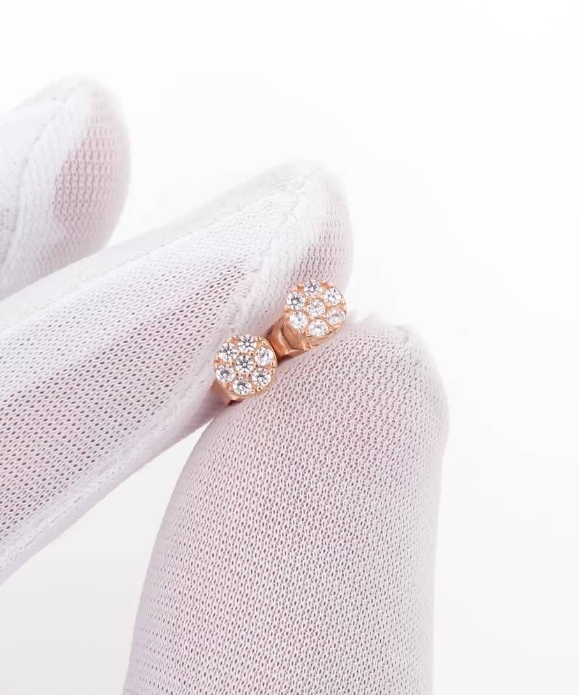 Auksiniai auskarai su cirkoniais