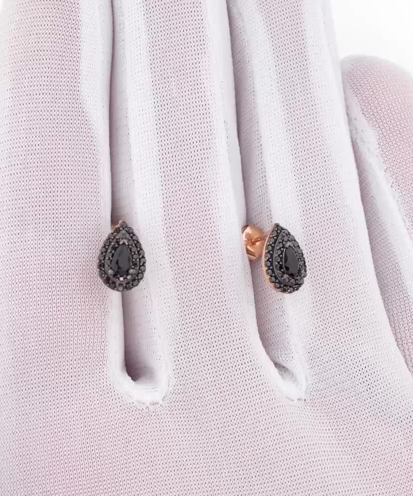 Auksiniai auskarai su cirkoniais