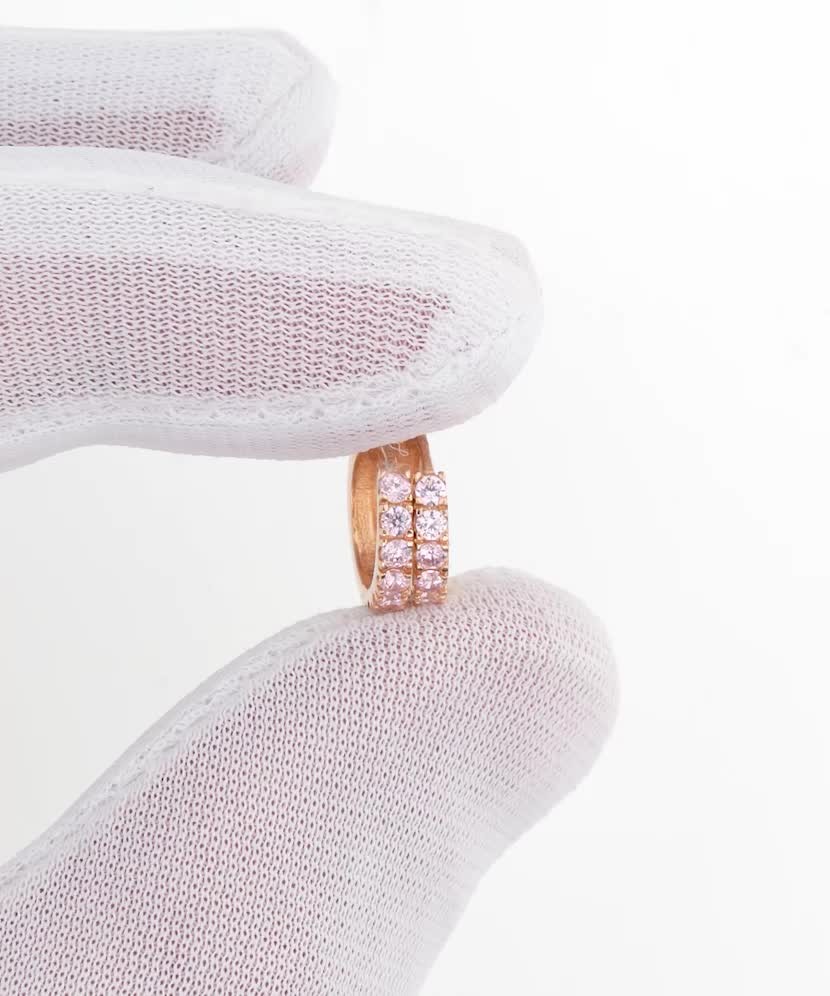 Auksiniai auskarai su cirkoniais