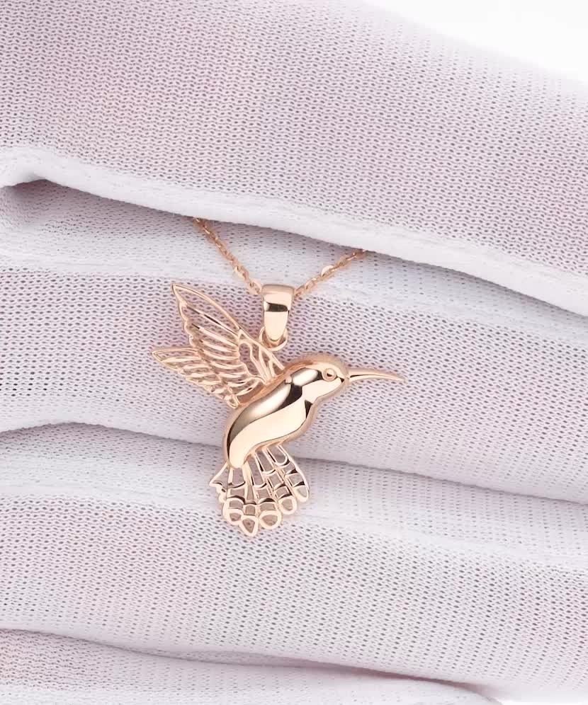 Auksinis pakabukas "Kolibris"