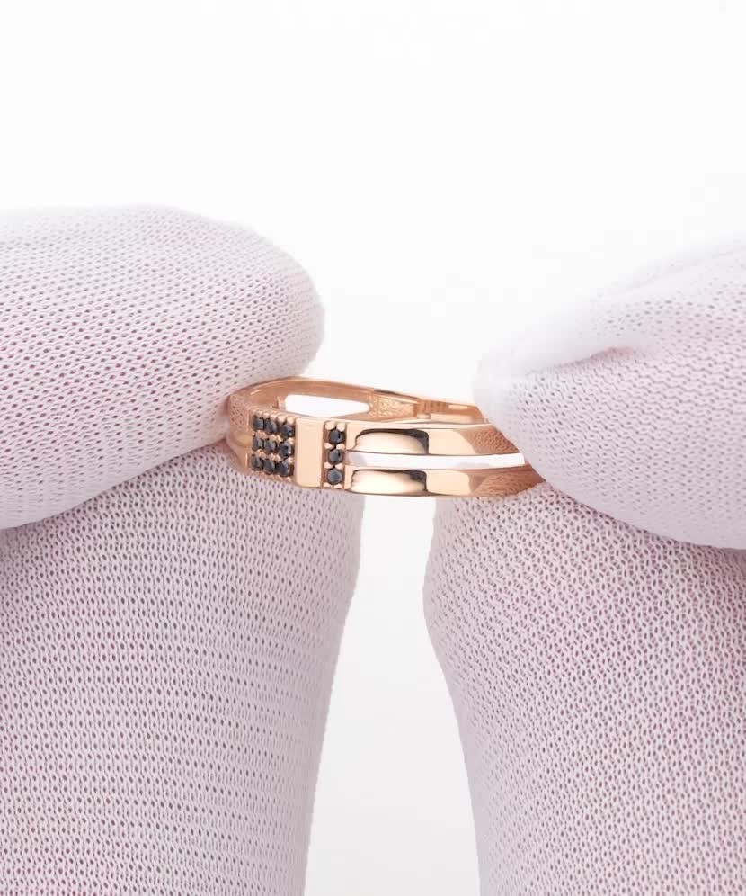 Auksinis žiedas su cirkoniais