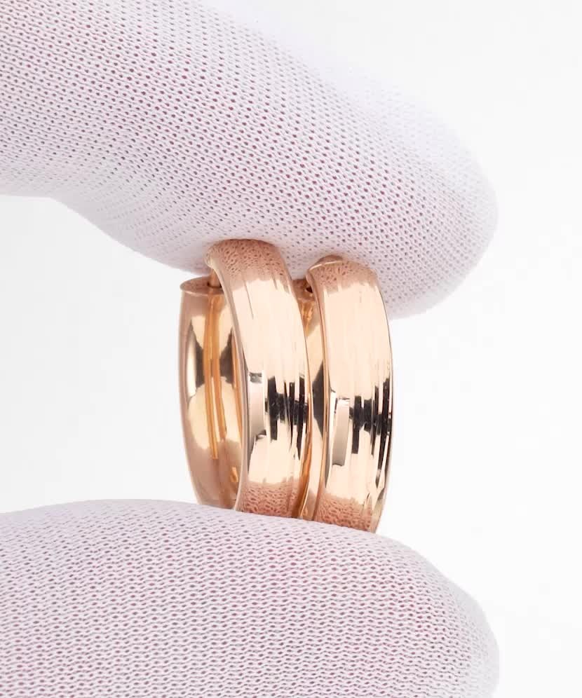 Auksiniai graviruoti auskarai