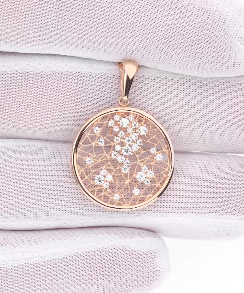 Auksinis pakabukas su cirkoniais