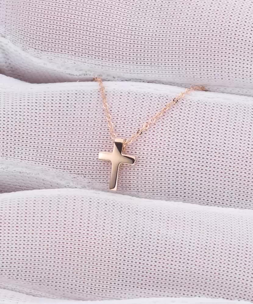 Auksinė grandinėlė su pakabuku "Kryželis"