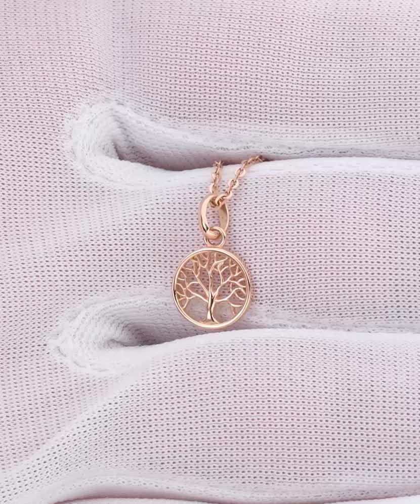 Auksinis pakabukas su cirkoniais "Gyvybės medis"