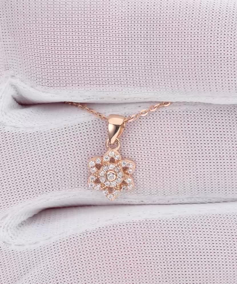 Auksinis pakabukas su cirkoniais