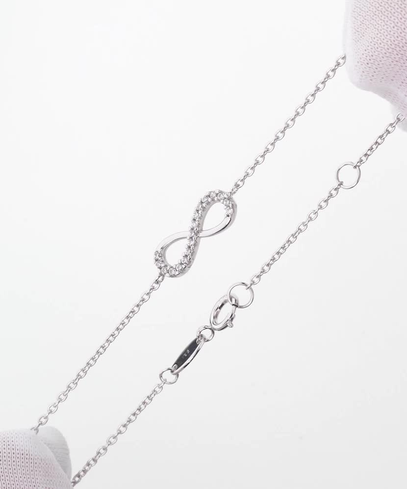 Balto aukso apyrankė "Begalybė"