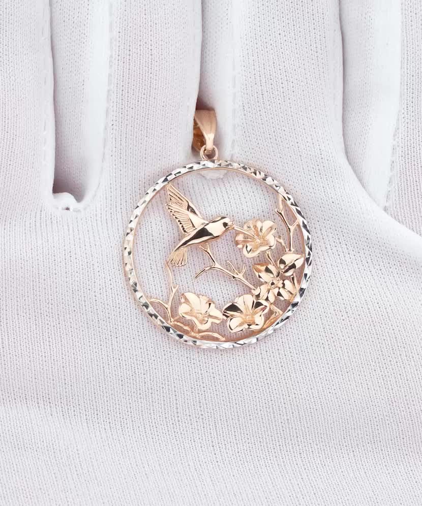 Auksinis pakabukas "Kolibris"  - Goldinga