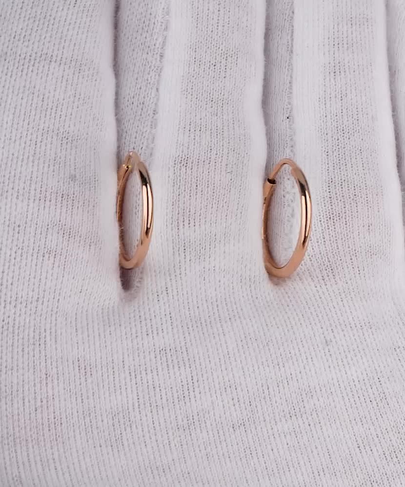 Auksiniai auskarai rinkutės 15mm - Auksiniai auskarai - Goldinga