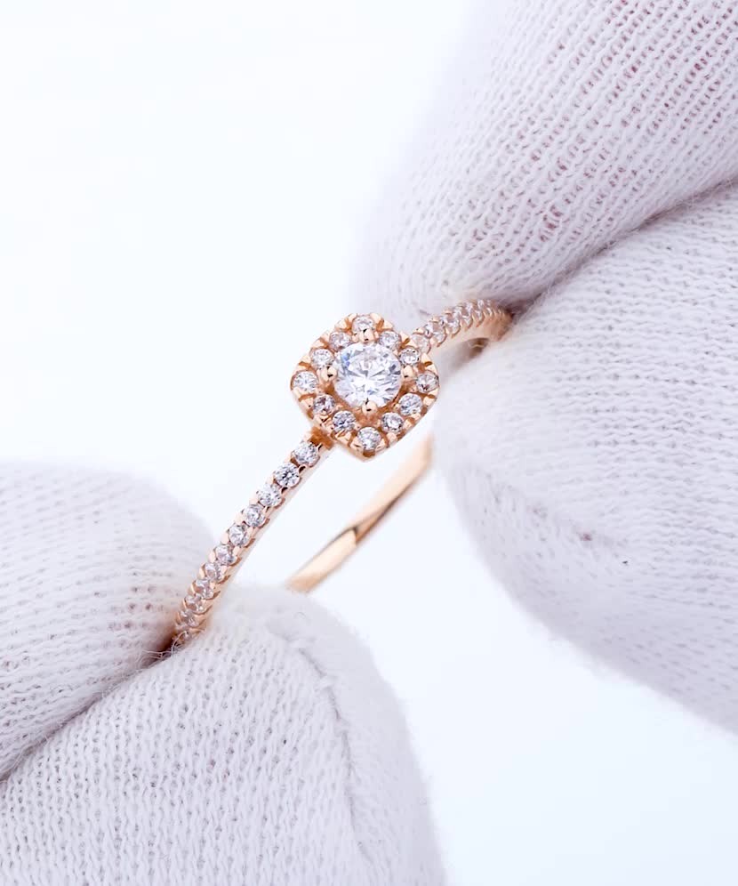 Auksinis žiedas su cirkoniais  - Goldinga