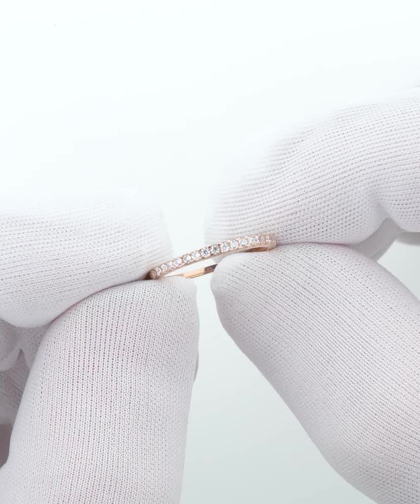 Auksinis žiedas su cirkoniais - Auksiniai žiedai - Goldinga