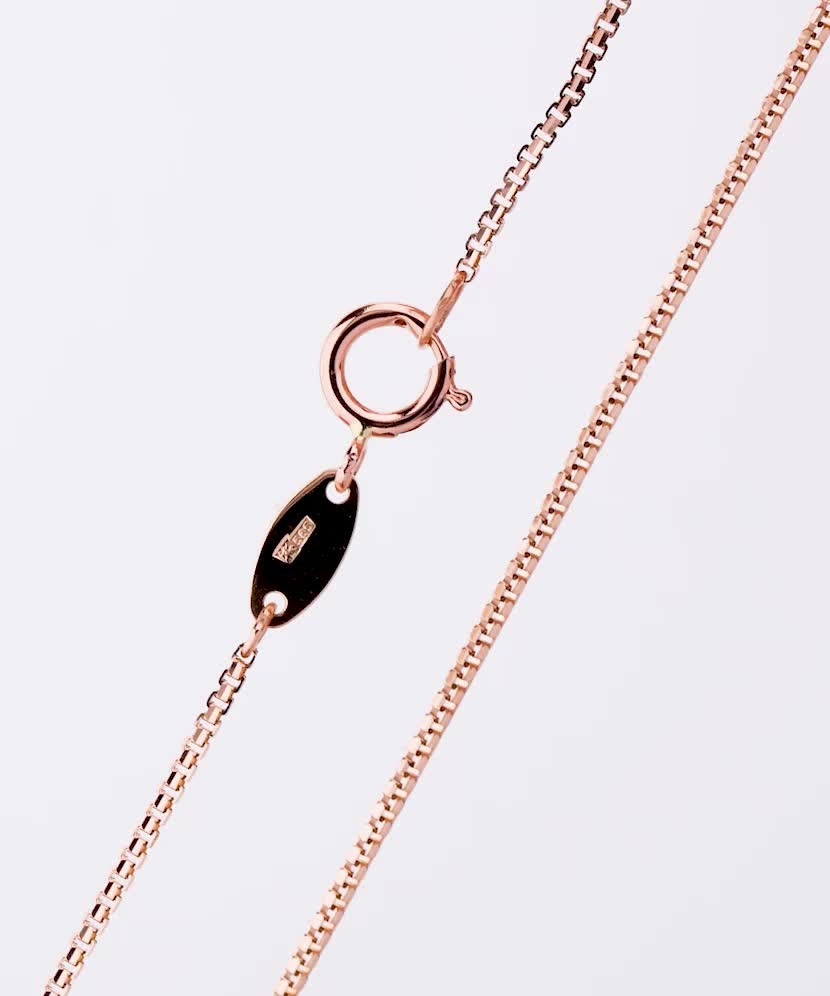 Auksinė vientisa grandinėlė "Box" 0.9mm - Auksinės grandinėlės - Goldinga